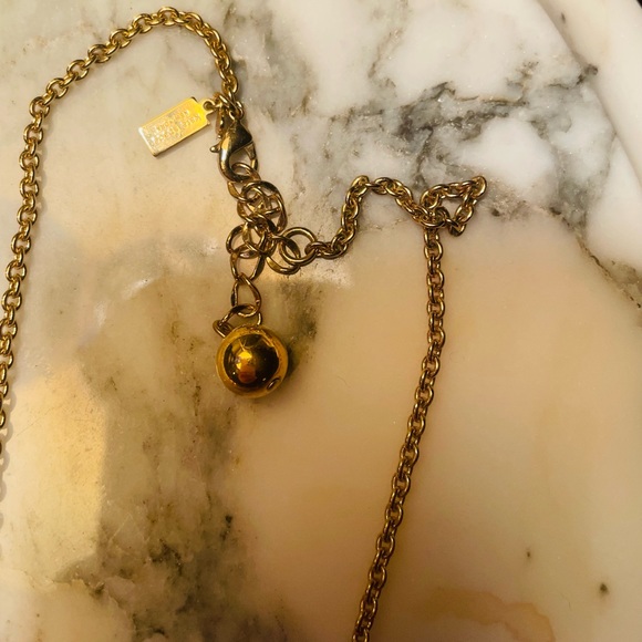 KATE SPADE MARQUEE STATEMENT NECKLACE NEON PINK GREEN GOLD and sparkle DRAPING - Picture 3 of 3